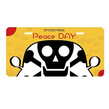 Imagem de DIYthinker Dangerous Chemical Frightful Circle Symbol Placa de carro Decoração Dia da Paz