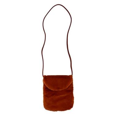 Imagem de Bolsa a tiracolo de sintética, bolsa de ombro para celular, pequena bolsa fofa para mulheres e , Marrom, 19X17X2CM