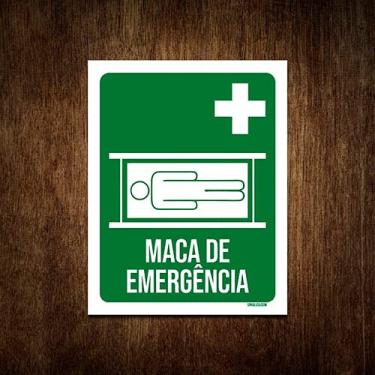 Imagem de Placa De Sinalização - Maca De Emergência 36x46