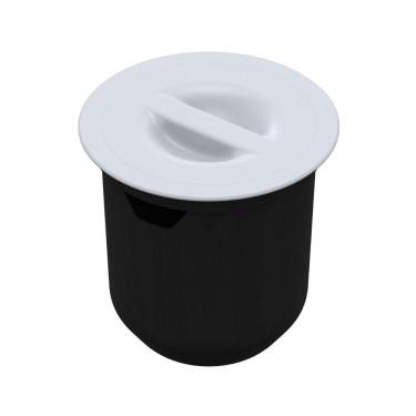 Imagem de Lixeira Arquitech De Embutir 8L Redonda Branca