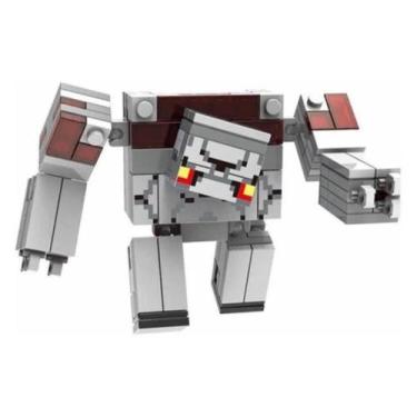 Imagem de Boneco Minifigure Blocos De Montar Redstone Golem Minecraft - Mega Blo