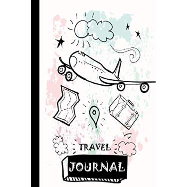 Imagem de Travel diary | travel planner vacation planner for trips to write yourself | logbook for travelers 120 pages, lined, 6x9: Vacation Diary For World ... Biking Vacation Book For Traveler White