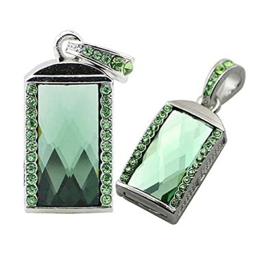 Imagem de Pen Drive USB de formato retangular de 32 GB, unidades USB pen drives pen drive USB 2.0 disco Pen Drive Pen Drive Pen Drive Data Armazenamento Flash Disk Zip Drive USB Stick (verde)