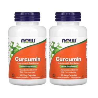 Imagem de Now Foods Curcumina Açafrão da India 665mg 60 Veg caps 2 unidades Produto Importado