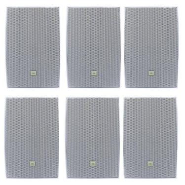 Imagem de Kit 6 Caixas JBL C521B Passiva Branca - 40 Watts RMS