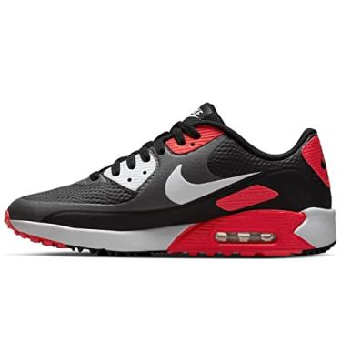 Imagem de Nike Tênis masculino AIR MAX 90 Golf CU9978 010 preto/vermelho/branco, Preto/branco/cinza, 8.5