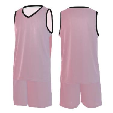 Imagem de CHIFIGNO Camiseta masculina de basquete Gold Glitter Mermaid Scales, camiseta de futebol, camiseta de basquete feminina PPS-3GG, Dégradé azul rosa, G