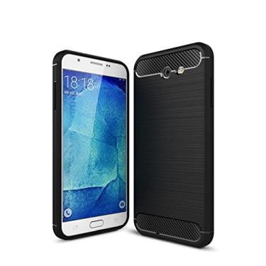 Imagem de Capa para Samsung Galaxy J3 Prime, capa de material de fibra de carbono, suave antiderrapante, macia, anti-impressões digitais, capa totalmente protetora para Samsung Galaxy J3 Prime