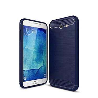 Imagem de Capa para Samsung Galaxy J3 Prime, capa de material de fibra de carbono, macia, antiderrapante macia, anti-impressão digital, capa totalmente protetora para Samsung Galaxy J3 Prime