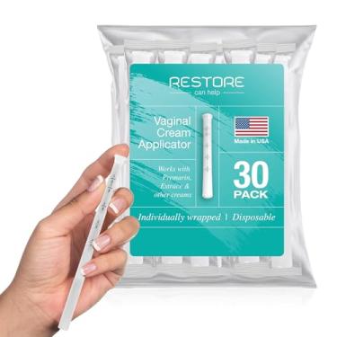 Imagem de Restore Can Help Aplicadores vaginais - aplicador de creme vaginal rosqueado de plástico descartável - selado para higiene, dosagem precisa, conforto e confiança - Feito nos EUA - 30 unidades,