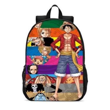 Imagem de Mochila Escolar Infanto Juvenil Anime One Piece Novidades Lançamento 0302-Unissex