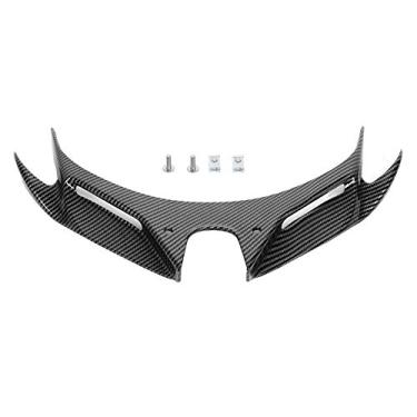 Imagem de Klanata aerodinâmica estilo fibra de carbono carenagem frontal winglets adequados para 2018-2020 250/400, compatível com para-brisa do nariz do farol