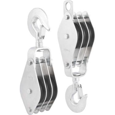 Imagem de Moitão/cadernal 80 mm com 3 roldanas VONDER