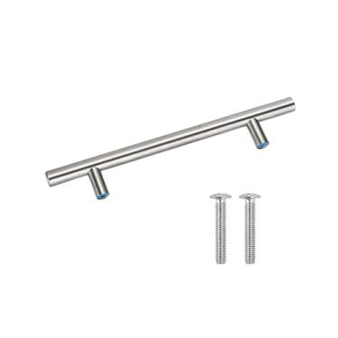 Imagem de Maçaneta de aço inoxidável para porta de cozinha, maçaneta de barra em t, maçaneta para móveis, armário, gaveta, 12 polegadas, 192mm