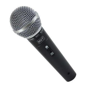 Imagem de Microfone Dinamico Com Fio M-58 Profissional - Cabo 3 Metros O.D.5.0 Mm
