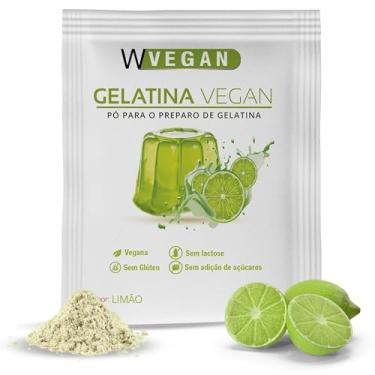 Imagem de WVegan Gelatina Vegan Sabor Limão 20g - A Primeira Gelatina Vegana do Brasil - Sem Glúten, Sem Açúcar e Sem Lactose