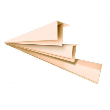 Imagem de Kit 5 Caixas com 45 M Perfil F Polifort 8mm X 3cm X 3,00m barra Nogueira