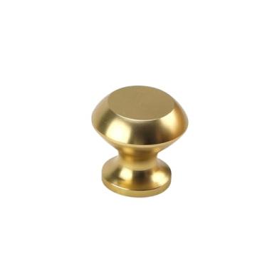 Imagem de Maçaneta dourada de alumínio com furo único, maçaneta redonda para gaveta de guarda-roupa, móveis para armário de cozinha, maçaneta pequena para porta, decoração de casa, a12