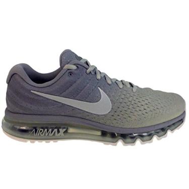 Imagem de Nike Tênis de corrida masculino Air Max 2017 prata fosco/branco/nylon ósseo claro M EUA, Prata, 45