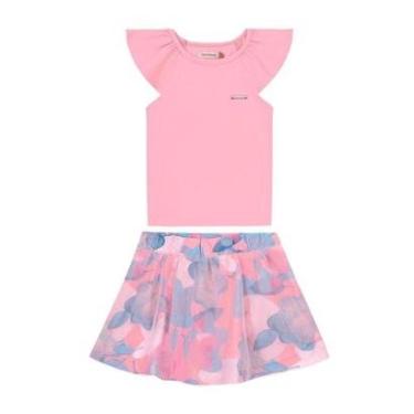 Imagem de CONJUNTO BLUSA E SHORTS SAIA CARINHOSO COM TULE REF: 1000119657 1/3 MENINA.-Feminino