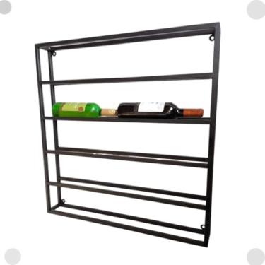 Imagem de Adega em Metal de Parede Para Até 10 Garrafas