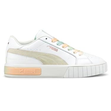 Imagem de PUMA Tênis feminino Cali Star Gloaming com cadarço casual - Branco, Branco, 39