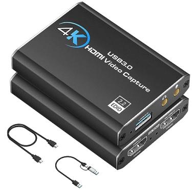 Imagem de HDMI Video Capture Card for Switch - 4K External Capture Card for Streaming with USB 3.0 and 2K 30FPS Game Capture for Nintendo Switch/PS5/Xbox/PS4/Steam Deck