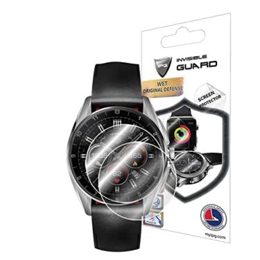 Imagem de IPG Protetor de tela de hidrogel para smartwatch TAG HEUER Calibre E4 (42 mm) (2 unidades) Película transparente HD invisível antiarranhões - suave/autorreparação/sem bolhas para CalibreE4 (42 mm)