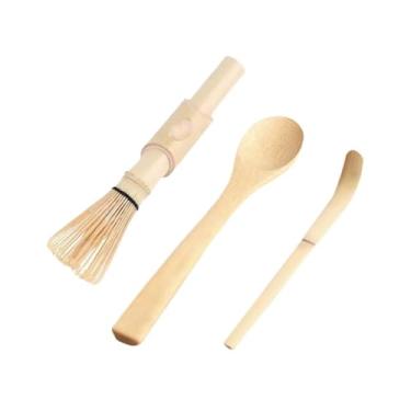 Imagem de Generic 3x Conjunto de Matcha e Colher de Chá Tradicional, Acessórios de Kit de Matcha Feitos à Mão com Colher de Matcha para Cerimônia de Matcha, Presente de