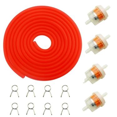 Imagem de PRO BAT Linha de ventilação de combustível do carburador para ATV Dirt Bike Go Kart Moped Pocket Bike (3 m, vermelho)
