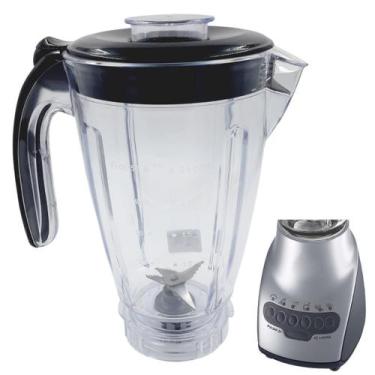 Imagem de Copo de Liquidificador Walita Ri2044 Ri2054 Preto Resistente - MICROMA