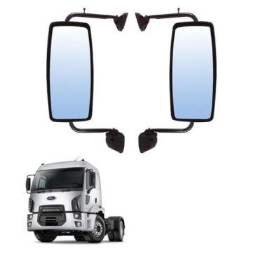 Imagem de Conjunto Retrovisor Completo Ford Cargo 2011 2012 Par LD LE - Globo