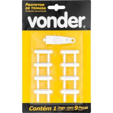 Imagem de Protetor de Tomada Conjunto com 9 peças Vonder