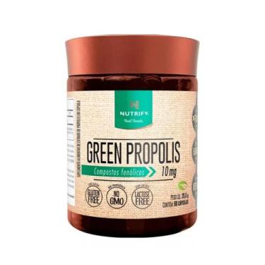 Imagem de Green Própolis 60caps Nutrify - Própolis Verde Fenóis 10mg, Sem sabor