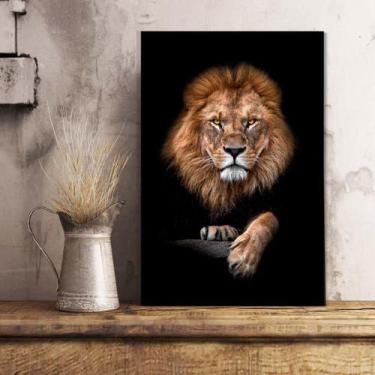Imagem de Quadro Leão Decorativo Canvas Judá Jesus Sala Tela Luxo Hd - Center Mo