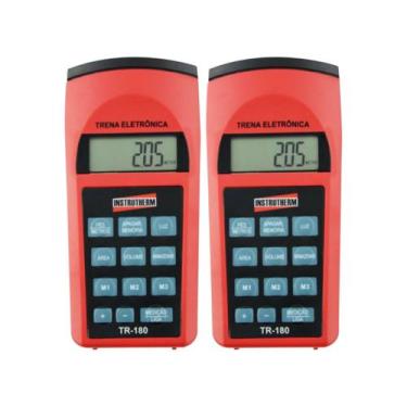 Imagem de Kit 2 Trena Ultrassônica Digital Mira Laser Escala 0,91 A 15,00M Área 