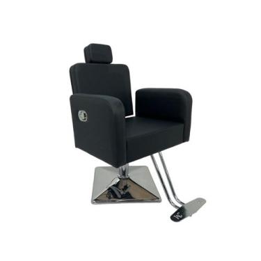 Imagem de Poltrona Cadeira Reclinavel Burguês Salão de Cabeleireiro - BM Móveis,