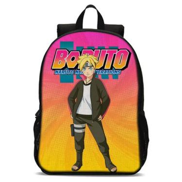 Imagem de Mochila Escolar Avulsa Anime Personagem Boruto Two Blue Vortex Menino 