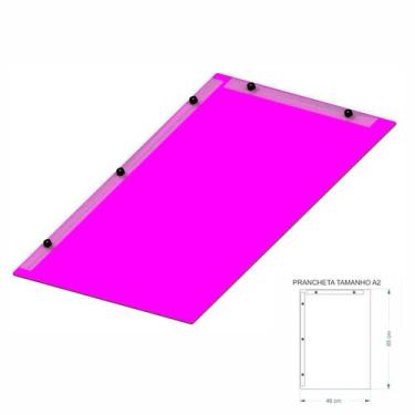 Imagem de Prancheta Desenho Técnico Arquitetura Engenharia Pink A2 - Fenix