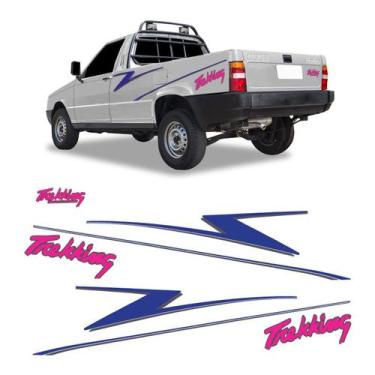 Imagem de Faixas Fiorino Trekking Pick-Up 1996 Lx Adesivos Azul/Rosa - SPORTINOX