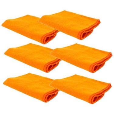 Imagem de Pano Flanela 28x38cm Para Limpeza Geral Kit com 6 Unidades - Luxcar, L