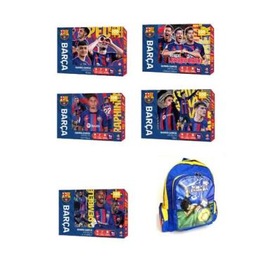 Imagem de Mochila + kit 5 quebra cabeças barcelona - TCS