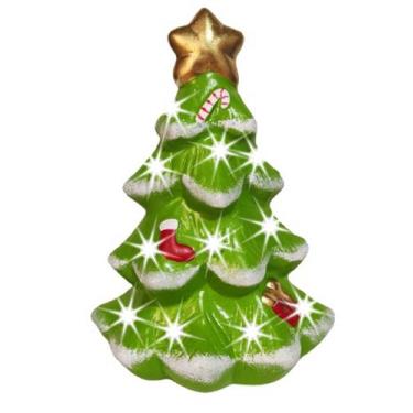 Imagem de Arvore de Natal Porta Vela Pequena Verde Claro de Ceramica - Decore Ca