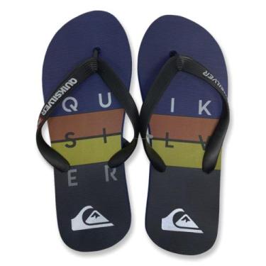 Imagem de Chinelo Quiksilver Molokai Wordblock Azul, 37/38, Azul