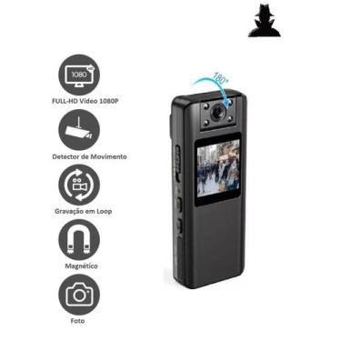 Imagem de Mini Câmera Filmadora Profissional Inteligente Grava Vídeo Áudio Voz A