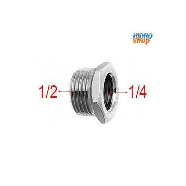 Imagem de Bucha Redução 1/2 X 1/4 Cromado - 170310 - Blukit