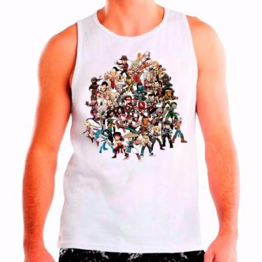 Imagem de Regata Masculina Branca Personagens Jogos Games - DESIGN CAMISETAS, Br