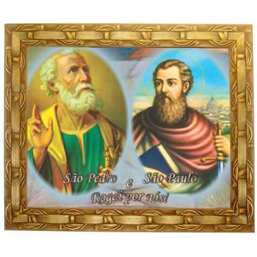 Imagem de Quadro De São Pedro e São Paulo, Mod01, Med.30x25cm. Angelus