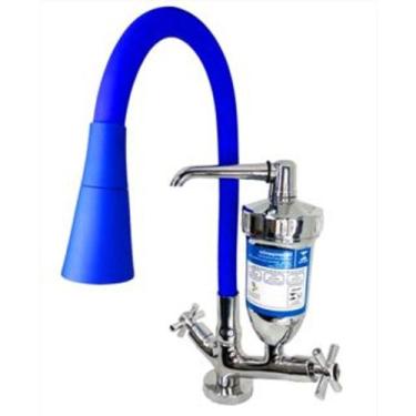 Imagem de Torneira dois jatos super com filtro blue 1146 c31 mesa bancada - Impé