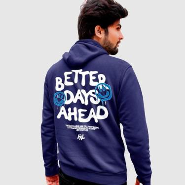 Imagem de Blusa Moletom Genuine Grit Masculina Estampada Algodão 30.1 Better Day